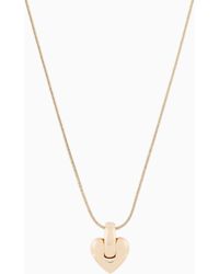 Emporio Armani - Tone Brass Pendant Necklace - Lyst