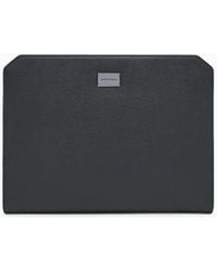Emporio Armani - Pochette Porte-Documents En Cuir Martelé - Lyst