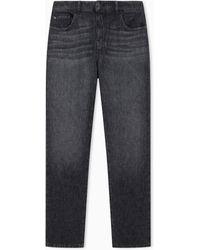 Emporio Armani - Slim-Fit Denim Jeans With Five Pockets And A Used Look - Lyst