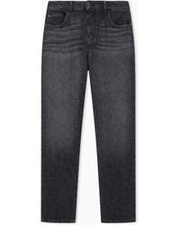 Emporio Armani - Slim-Fit Denim Jeans With Five Pockets And A Used Look - Lyst