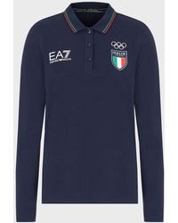 Olimpiadi Invernali Pechino 2022 Tuta in felpa di cotone Donna | EMPORIO ARMANI  Donna