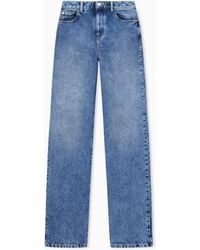 Emporio Armani - Straight-Leg Five-Pocket Denim Jeans With A Vintage Look - Lyst