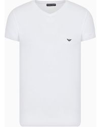 Emporio Armani - T-shirt Underwear Basic Scollo V - Lyst