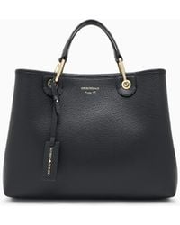 Emporio Armani - Medium Myea Shopper Bag With Deer Print - Lyst
