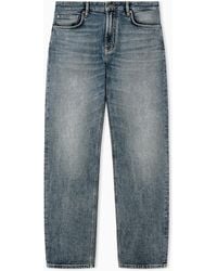 Emporio Armani - Five-Pocket Denim Jeans Regular Fit With Whiskering - Lyst