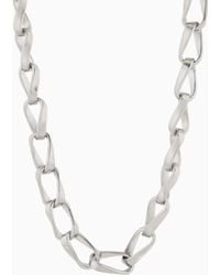 Emporio Armani - Stainless Steel Chain Necklace - Lyst