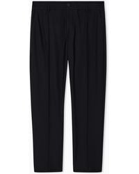 Emporio Armani - Technical Jersey Trousers With 3D-Effect Micro Texture - Lyst