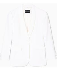 Emporio Armani - Satin Blazer - Lyst