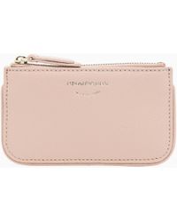 Emporio Armani - Deer-Print Leather Coin Purse - Lyst