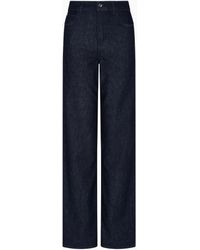 Emporio Armani - J4B Mid/High-Rise Straight-Leg Jeans - Lyst
