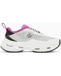 Emporio Armani - Breathable Mesh Sneakers With A Thick Cushioned Rubber Sole - Lyst