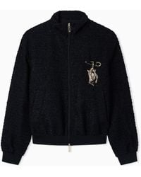 Emporio Armani - Lunar New Year Bouclé-Effect Tweed Full-Zip Blouson - Lyst