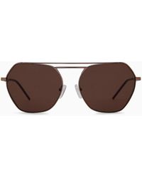Emporio Armani - Irregular-shaped Sunglasses - Lyst