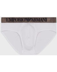 Emporio Armani Slip En Soft Modal - Blanc