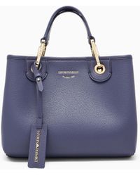 Emporio Armani - Small Myea Shopper Bag With Deer Print - Lyst