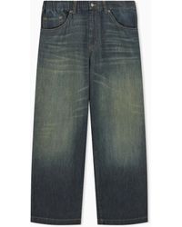 Emporio Armani - Denim Jeans With Elastic Waistband And Contrast Stitching - Lyst