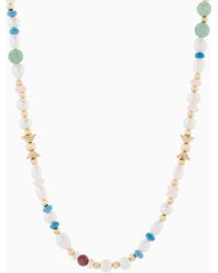 Emporio Armani - Pearl Beaded Necklace - Lyst