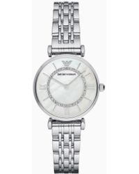 Emporio Armani - Two-Hand Stainless Steel Watch - Lyst