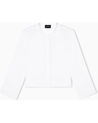 Emporio Armani - Micro Leopard Spot Jacquard Fluid Fabric Shirt - Lyst