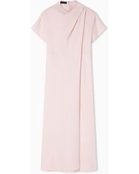 Emporio Armani - Technical Cady Dress With Front Panel - Lyst