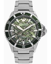 Emporio Armani - Automatic Stainless Steel Watch - Lyst