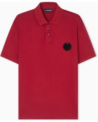 Emporio Armani - Lunar New Year Lyocell-Blend Jersey Polo Shirt With Patch - Lyst