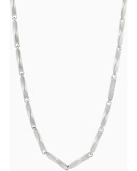 Emporio Armani - Stainless Steel Chain Necklace - Lyst