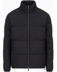 Emporio Armani - Quilted Nylon, Full-zip Puffer Jacket - Lyst