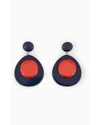 Emporio Armani - Two-toned Pendant Earrings - Lyst
