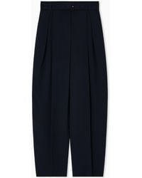 Emporio Armani - Pantaloni Con Pieghe E Cintura - Lyst