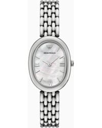 Emporio Armani - Two-Hand Stainless Steel Watch - Lyst