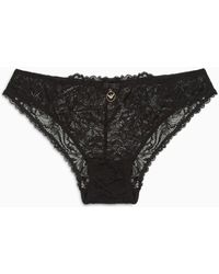 Emporio Armani - Asv Eternal Lace Recycled Lace Briefs - Lyst