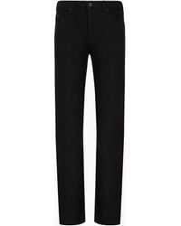 Emporio Armani - Vaqueros J21 Regular Fit De Cómoda Sarga De Denim Lavado De 10,5 Onzas - Lyst