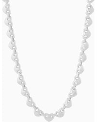 Emporio Armani - Tone Brass Heart Chain Bracelet - Lyst