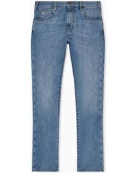Emporio Armani - J45 Regular-Fit Washed 11.5 Oz Comfort Denim Jeans - Lyst