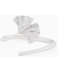 Emporio Armani - Tone Brass Cuff Bracelet - Lyst