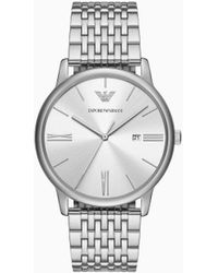 Emporio Armani - Three-hand Date Stainless Steel Watch - Lyst