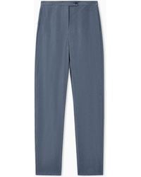 Emporio Armani - Washed Modal Twill Trousers - Lyst