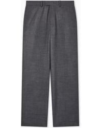Emporio Armani - Soft-Finish Stretch Wool-Canvas Trousers - Lyst