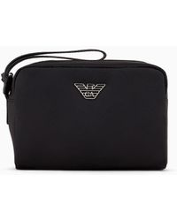 Emporio Armani - Travel Essentials Small Washbag In Recycled Nylon - Lyst