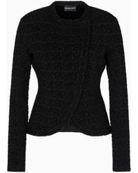 Emporio Armani - Giacca Con Chiusura Decentrata - Lyst