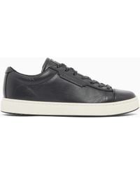 Emporio Armani - Travel Essentials Leather Sneakers - Lyst