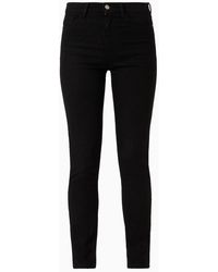 Emporio Armani - Jeans J20 High Waist Super Skinny Leg Aus Rinse Komfort-denim - Lyst