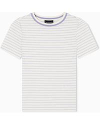 Emporio Armani - Embossed-Effect Jacquard Jersey Jumper - Lyst