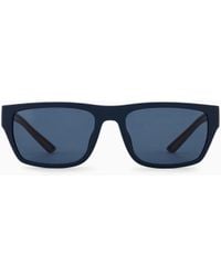 Emporio Armani - Rectangular Sunglasses - Lyst