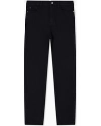 Emporio Armani - Vaqueros J20 De Cintura Alta Y Pernera Superajustada En Denim Elástico - Lyst