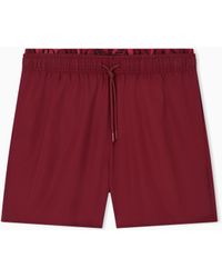 Emporio Armani - Swim Shorts With Logo Waistband - Lyst