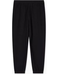 Emporio Armani - Pantalones De Punto De Mezcla De Lyocell Con Motivo En Tejido Jacquard Asv - Lyst