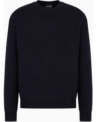 Emporio Armani - Travel Essential Plush-Knit Virgin-Wool Jumper - Lyst