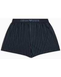 Emporio Armani - Boxers With Mixed Pattern Print - Lyst